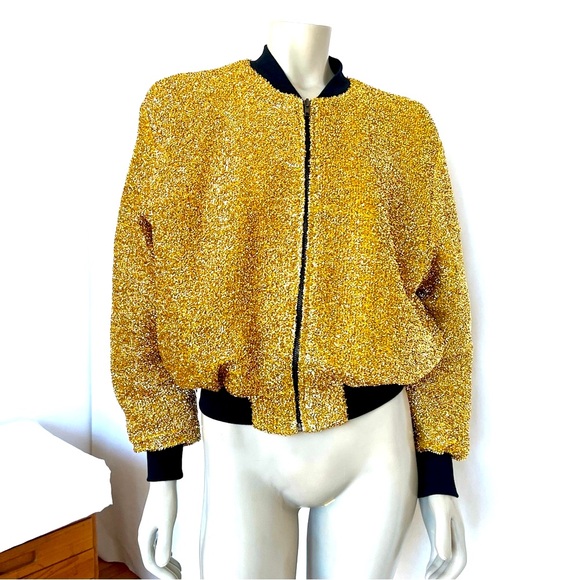 Stylenanda  Golden Simmer Bomber Jacket - Picture 4 of 10